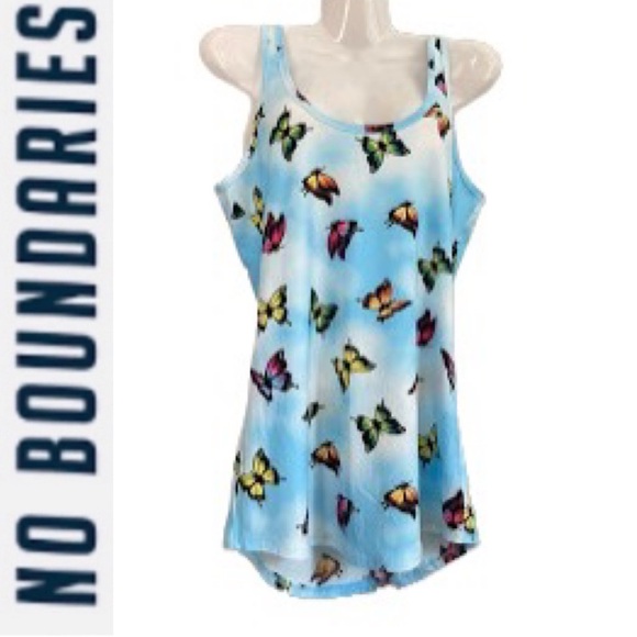 No Boundaries Tops - 🦋 Soft Butterfly Tank Top No Boundries